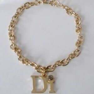 Elegant Gold Bracelet with Initial Charm